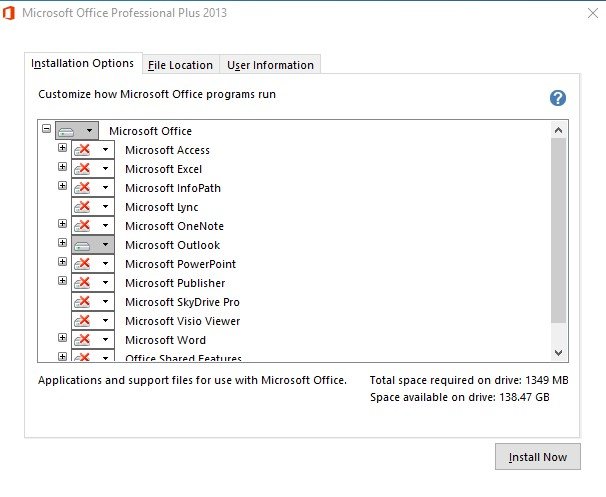 Outlook with Office home version