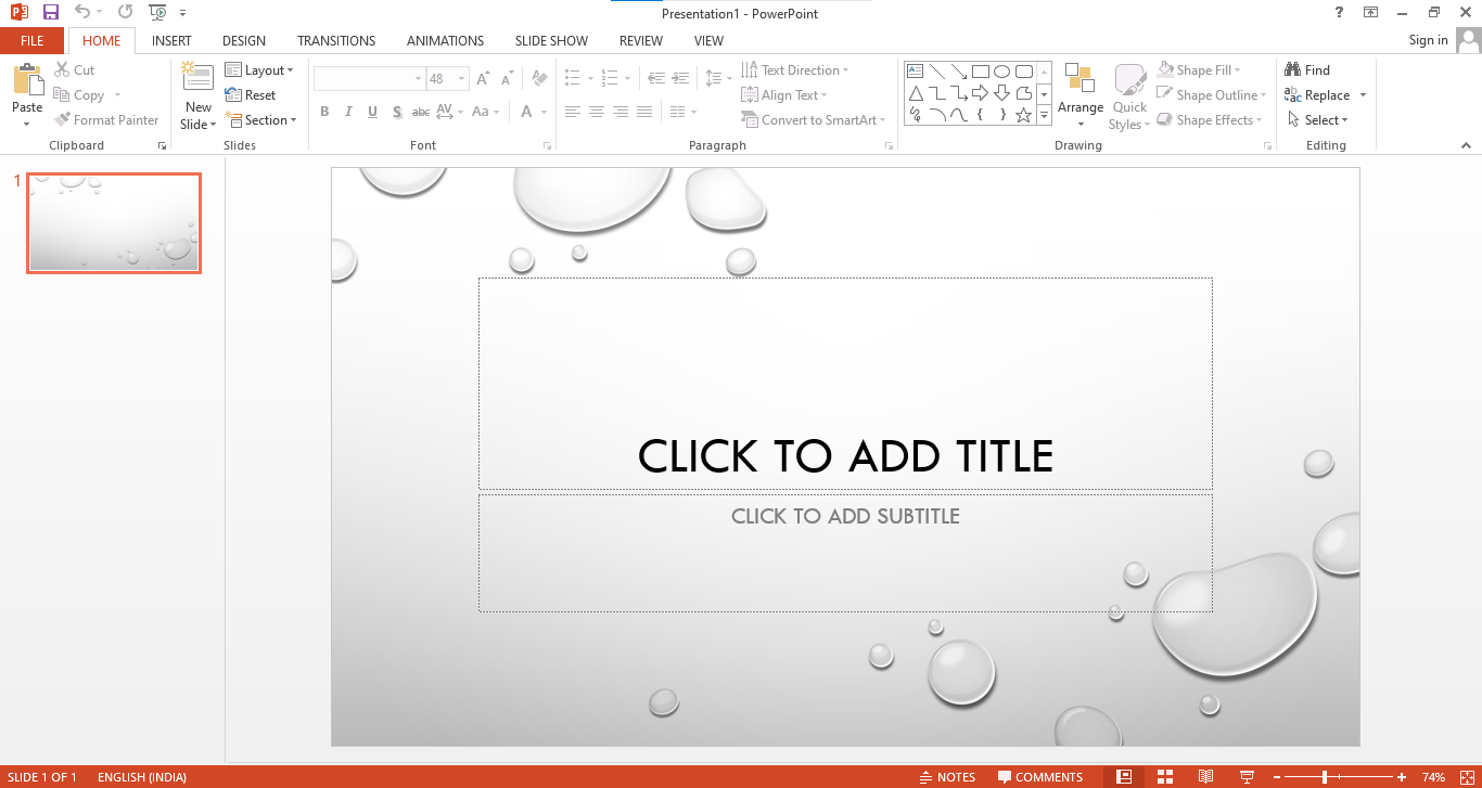 Powerpoint in Office 2013 Standard