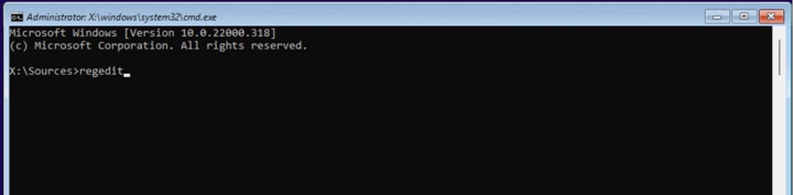 open registry using cmd