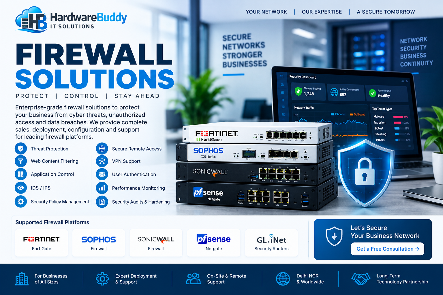 Firewall Solutions for Business Security in Delhi NCR