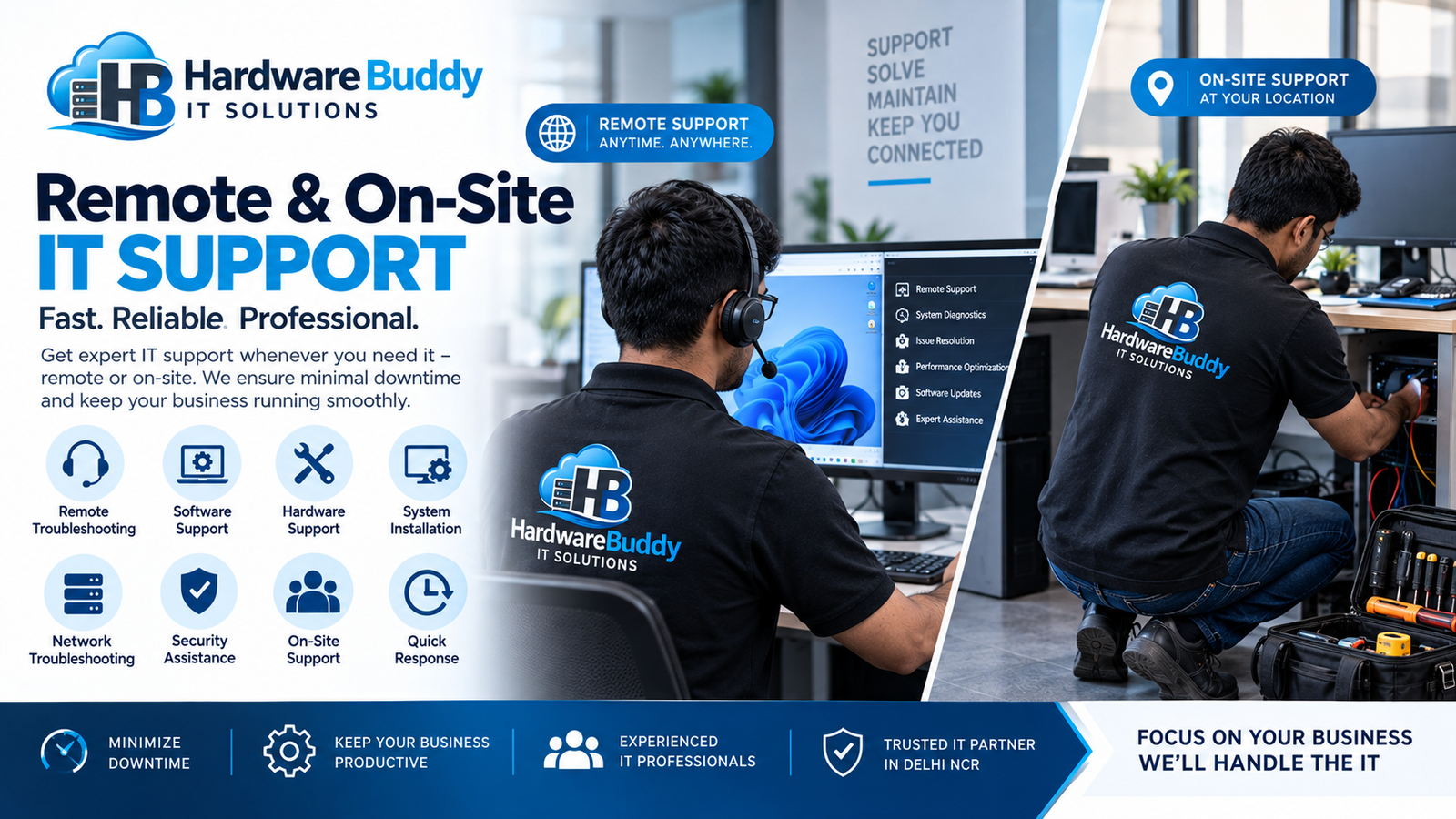 Remote IT Support in Delhi NCR